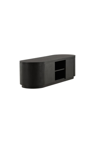 Vind Fjällbacka - Låglagring - MDF Faner / Svart Ek/faner