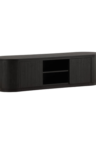 Vind Fjällbacka - Låglagring - MDF Faner / Svart Ek/faner