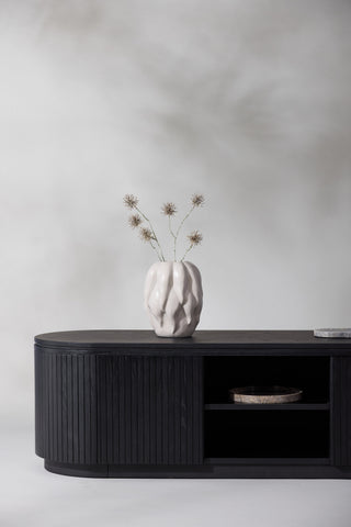 Vind Fjällbacka - Låglagring - MDF Faner / Svart Ek/faner