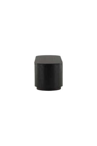 Vind Fjällbacka - Låglagring - MDF Faner / Svart Ek/faner