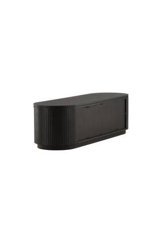 Vind Fjällbacka - Låglagring - MDF Faner / Svart Ek/faner
