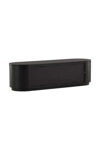 Vind Fjällbacka - Låglagring - MDF Faner / Svart Ek/faner