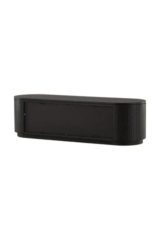 Vind Fjällbacka - Låglagring - MDF Faner / Svart Ek/faner