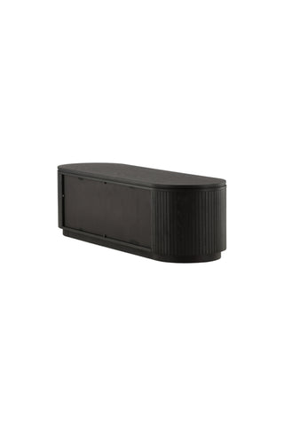 Vind Fjällbacka - Låglagring - MDF Faner / Svart Ek/faner