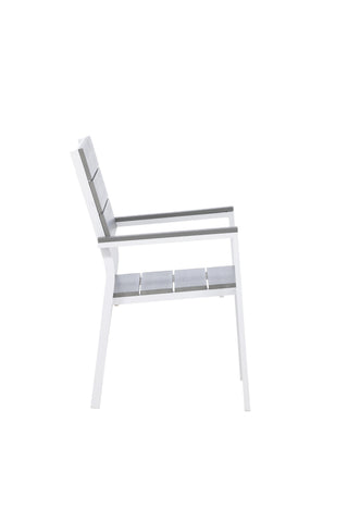 Levels Chair (staplingsbar) 2-pack - Vit Alu / Grå Aintwood