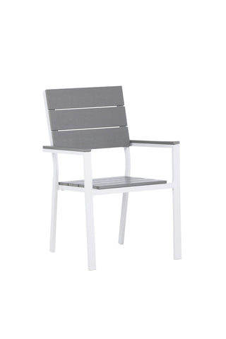 Levels Chair (staplingsbar) 2-pack - Vit Alu / Grå Aintwood