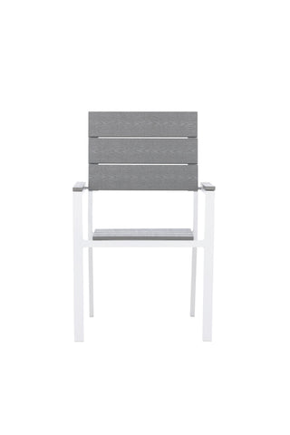 Levels Chair (staplingsbar) 2-pack - Vit Alu / Grå Aintwood