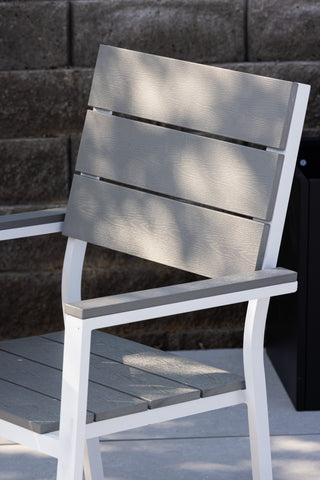 Levels Chair (staplingsbar) 2-pack - Vit Alu / Grå Aintwood