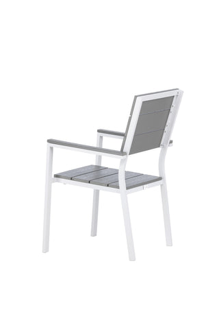 Levels Chair (staplingsbar) 2-pack - Vit Alu / Grå Aintwood