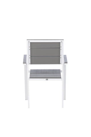Levels Chair (staplingsbar) 2-pack - Vit Alu / Grå Aintwood