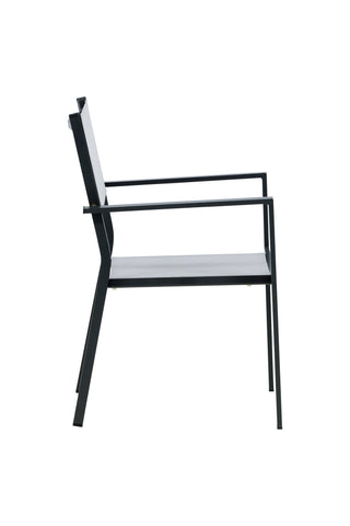 Venture Home Copacabana Stacking Chair 2-pack - Svart/Grå