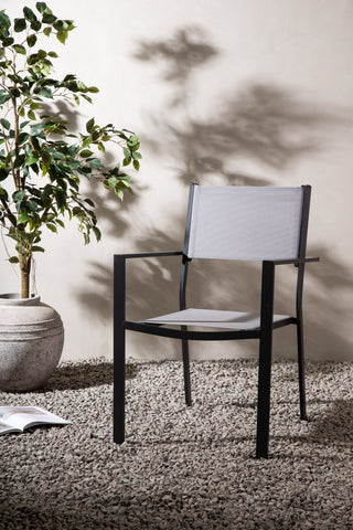 Venture Home Copacabana Stacking Chair 2-pack - Svart/Grå