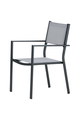 Venture Home Copacabana Stacking Chair 2-pack - Svart/Grå