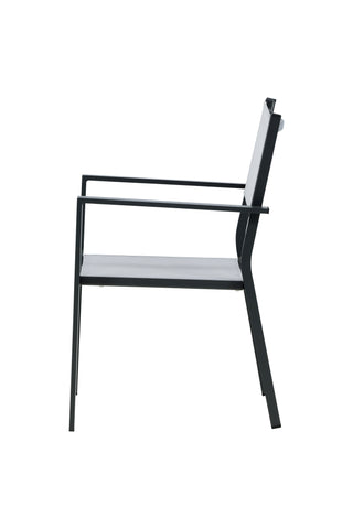 Venture Home Copacabana Stacking Chair 2-pack - Svart/Grå