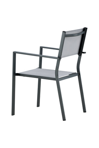 Venture Home Copacabana Stacking Chair 2-pack - Svart/Grå
