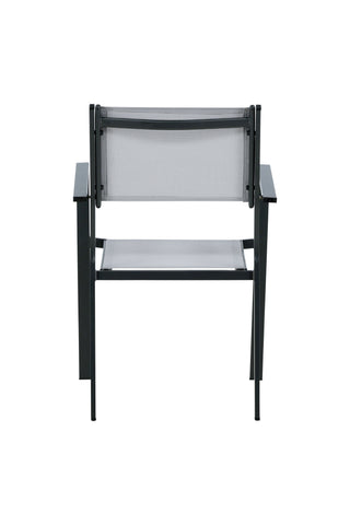 Venture Home Copacabana Stacking Chair 2-pack - Svart/Grå