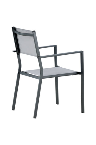 Venture Home Copacabana Stacking Chair 2-pack - Svart/Grå