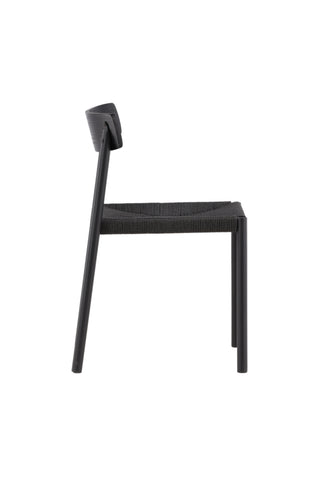 Vind Klädesholmen Matstol 2-pack - Svart / Mörkgrå Boucle
