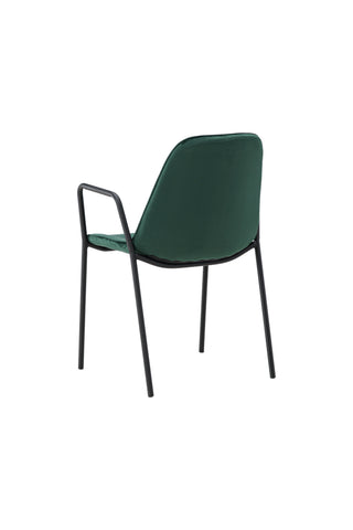 Vind Klädesholmen Matstol 2-pack - Svart / Mörkgrön sammet