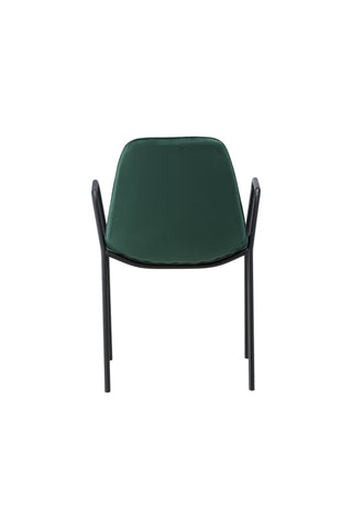 Vind Klädesholmen Matstol 2-pack - Svart / Mörkgrön sammet