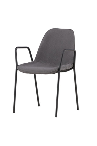 Vind Klädesholmen Matstol 2-pack - Svart / Mörkgrå Boucle