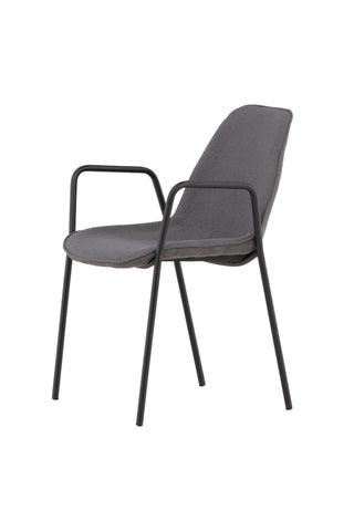 Vind Klädesholmen Matstol 2-pack - Svart / Mörkgrå Boucle