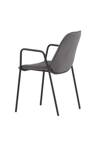 Vind Klädesholmen Matstol 2-pack - Svart / Mörkgrå Boucle
