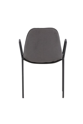 Vind Klädesholmen Matstol 2-pack - Svart / Mörkgrå Boucle