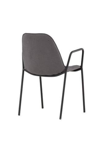 Vind Klädesholmen Matstol 2-pack - Svart / Mörkgrå Boucle