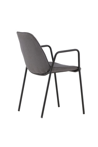 Vind Klädesholmen Matstol 2-pack - Svart / Mörkgrå Boucle