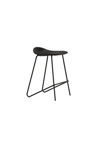 Vind Grebbestad Barstol 2-pack - Svart / Svart PU