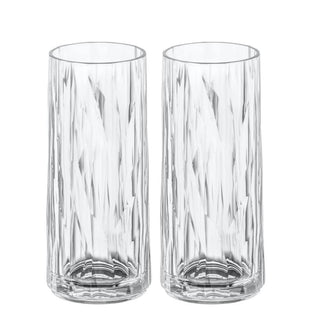 Club No. 3 Longdrinkglas Plast 250 ml Crystal Clear 2-pack