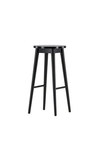 Vind Mollösand Barstol 2-pack - Svart / Svart Trä