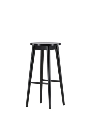 Vind Mollösand Barstol 2-pack - Svart / Svart Trä