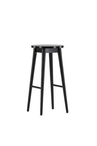 Vind Mollösand Barstol 2-pack - Svart / Svart Trä