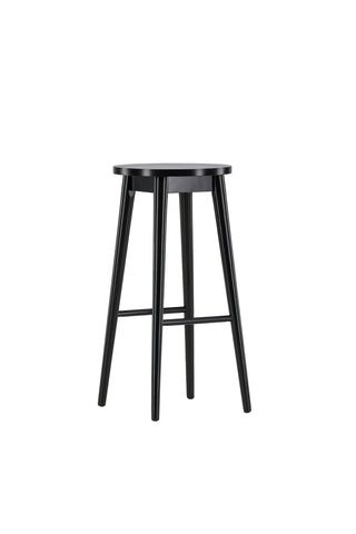Vind Mollösand Barstol 2-pack - Svart / Svart Trä