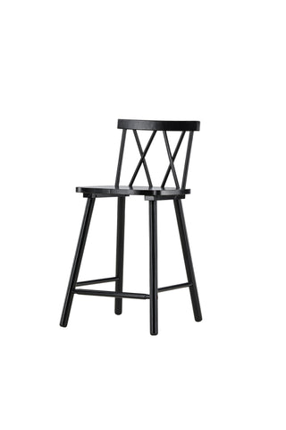 Vind Mollöström Barstol 2-pack - Svart / Svart Trä