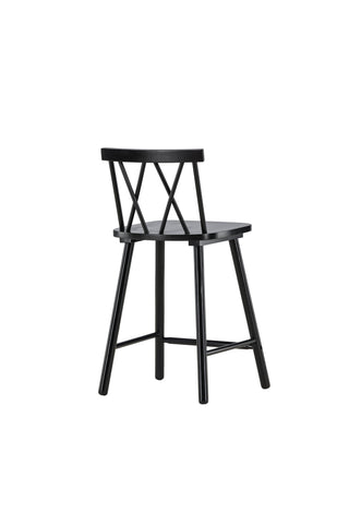 Vind Mollöström Barstol 2-pack - Svart / Svart Trä