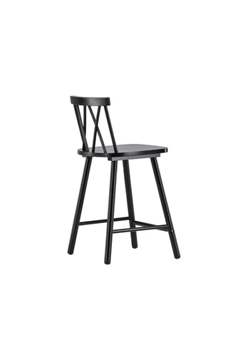 Vind Mollöström Barstol 2-pack - Svart / Svart Trä
