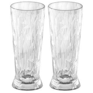 Club No. 10 Ölglas Plast 300 ml Crystal Clear 2-pack