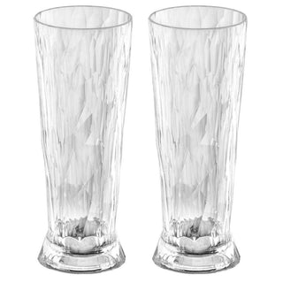 Club No. 11 Ölglas Plast 500 ml Crystal Clear 2-pack