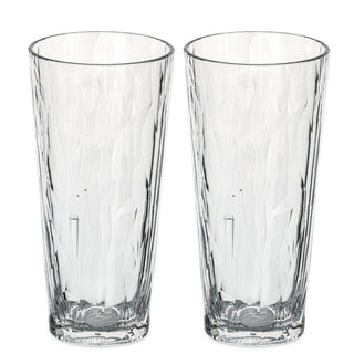 Club No. 19 Drinkglas Plast 250 ml Crystal Clear 2-pack