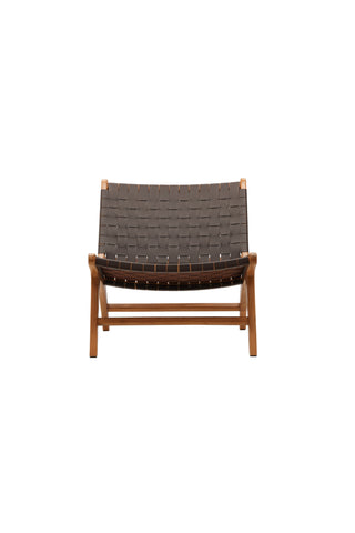 Vind Rike Enkelsoffa - Brun Teak / Brun PU