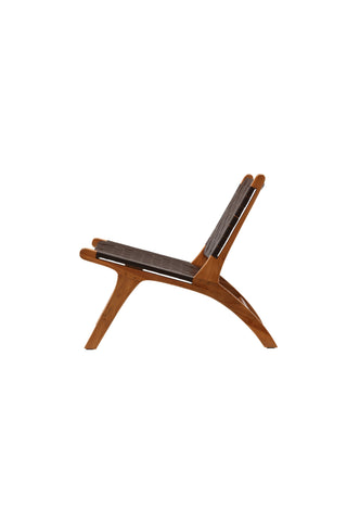 Vind Rike Enkelsoffa - Brun Teak / Brun PU