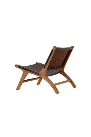 Vind Rike Enkelsoffa - Brun Teak / Brun PU