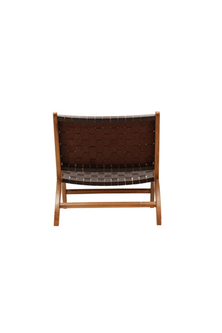 Vind Rike Enkelsoffa - Brun Teak / Brun PU