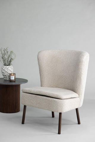 Vind Hällsö Enkelsoffa - Brun / Beige Boucle