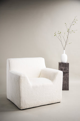 Vind Rossö Enkelsoffa - / Vit Lush sherpa fleece