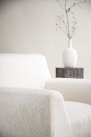Vind Rossö Enkelsoffa - / Vit Lush sherpa fleece