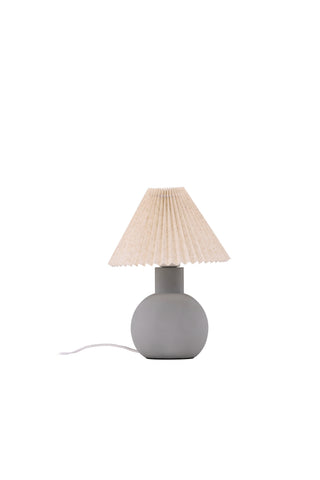 Vind Älvsborg Bordslampa - Betong / Brunt tyg